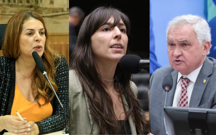 Nina Souza, Natália Bonavides e General Girão | Montagem: Agora RN