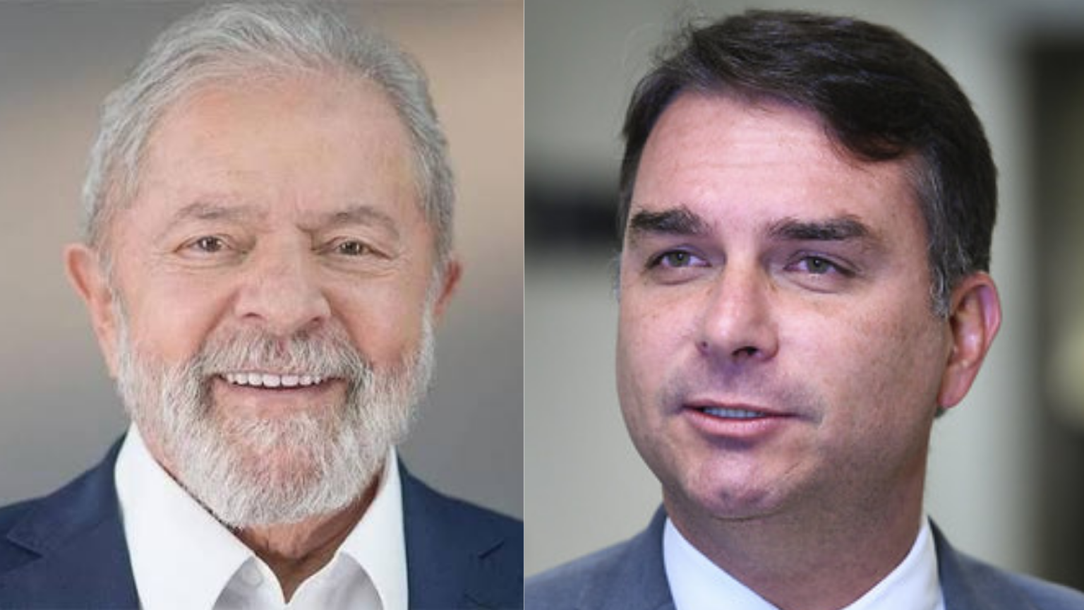 Luiz Inácio Lula da Silva e Flávio Bolsonaro | Montagem: Agora RN
